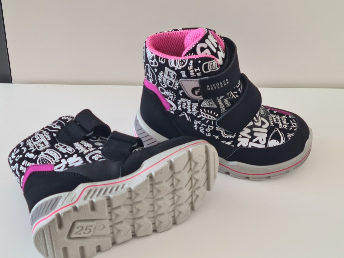 RICOSTA Reflex Kids Shoes Girls Toddler Winter Boots Size UK