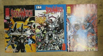 3 STORM WATCH COMICS by VARIOUS AUTHORS  ** PAPERBACK
