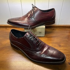John White Burgundy Leather Chestnut Brogues Men’s EU 41 UK 7 Made In England