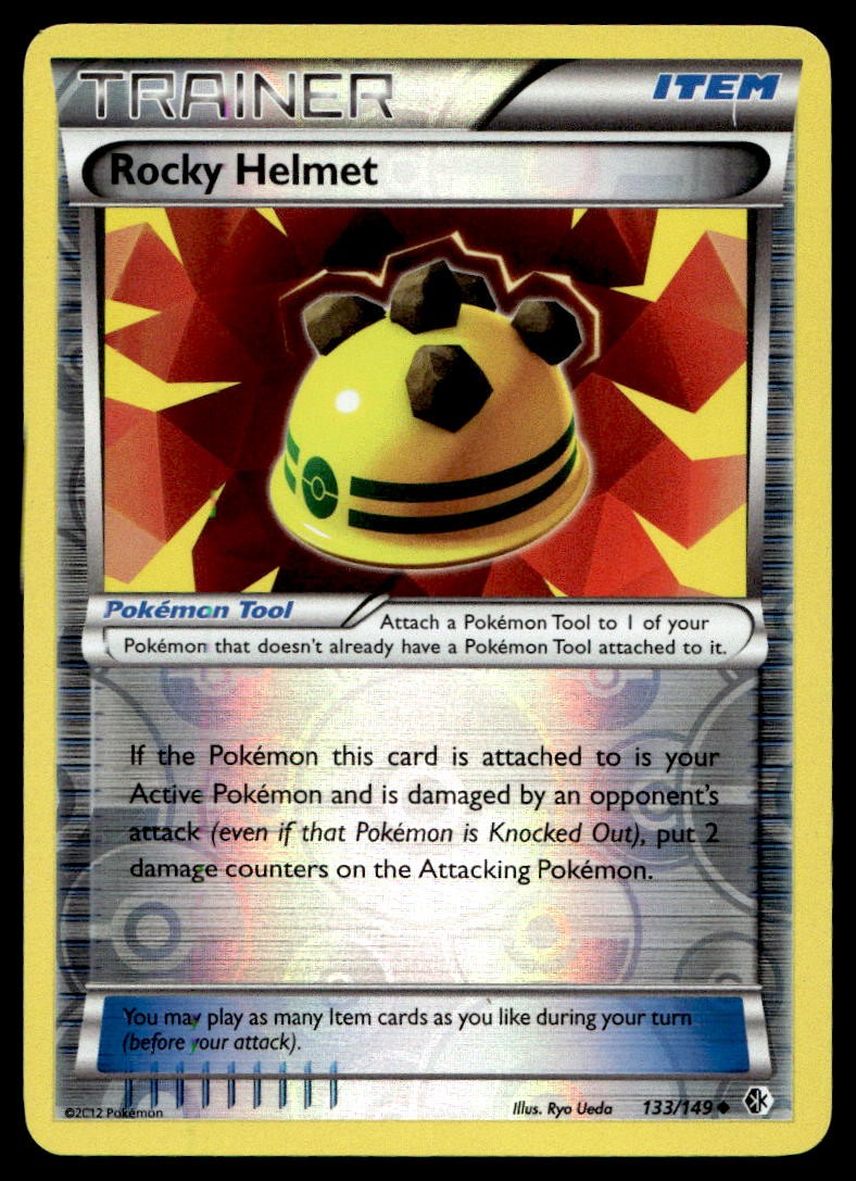 Rocky Helmet Boundaries Crossed Uncommon 133/149 2012 Pokemon TCG
