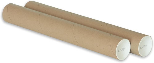 2" X 15" Kraft Mailing Tube, Shipping, Heavy Duty Mailers Poster Tube Packing 2  - Picture 10 of 12