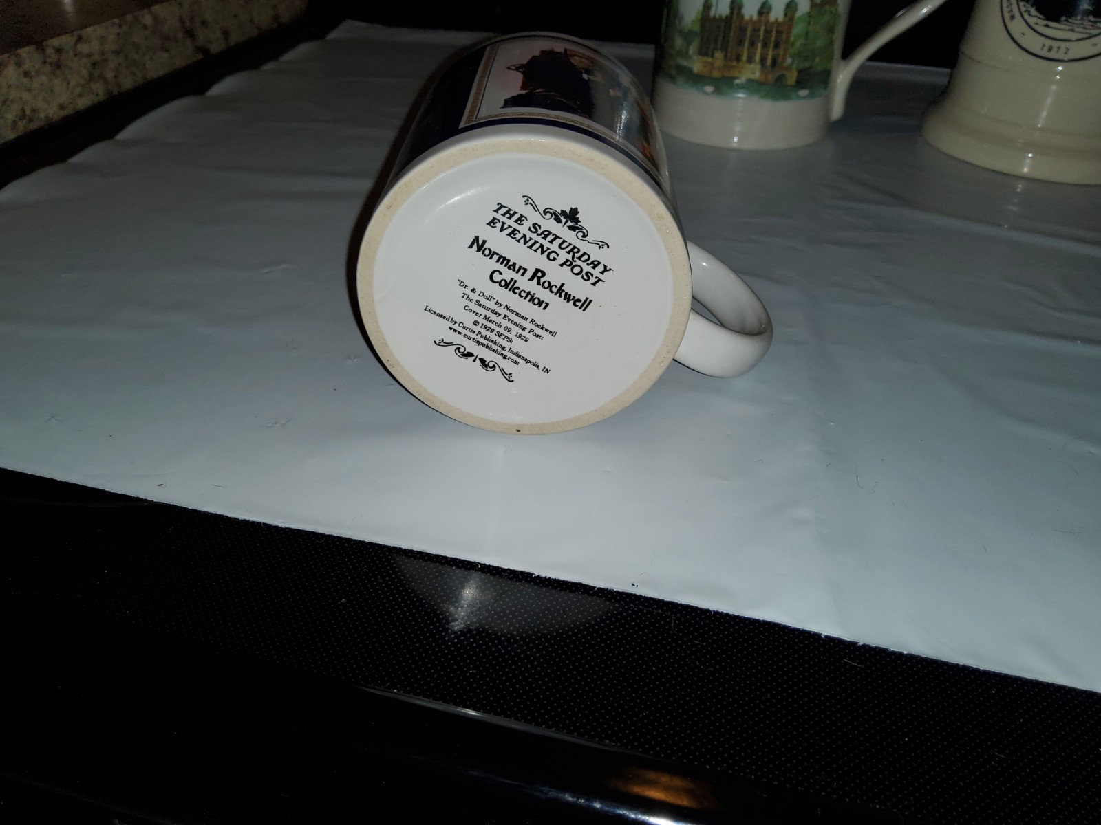 One Beer Stein, One Pottery Mug, One Norman Rockwell Coffee Cup