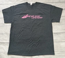 AIR EVAC LIFETEAM Kentucky Ohio Fight Cancer Graphic T Shirt Size XL Gray HTF