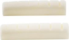 Guitar Slotted Bone Nut 43Mm X 6Mm X 9Mm for Acoustic or Les Paul Guitar Replace