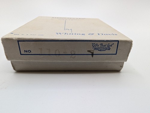 Vintage WHITING & DAVIS Gold Oromesh Mesh-mates Bi-fold Coin Purse Wallet W Box - Picture 11 of 11