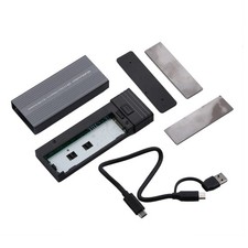 10Gbps Mobile External SSD Adapter Case Supports M.2 NVMe M.2 SATA PCIe SSD
