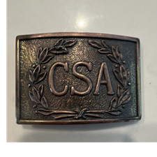 CSA Civil War Style Reproduction Belt Buckle - Civil War Militaria