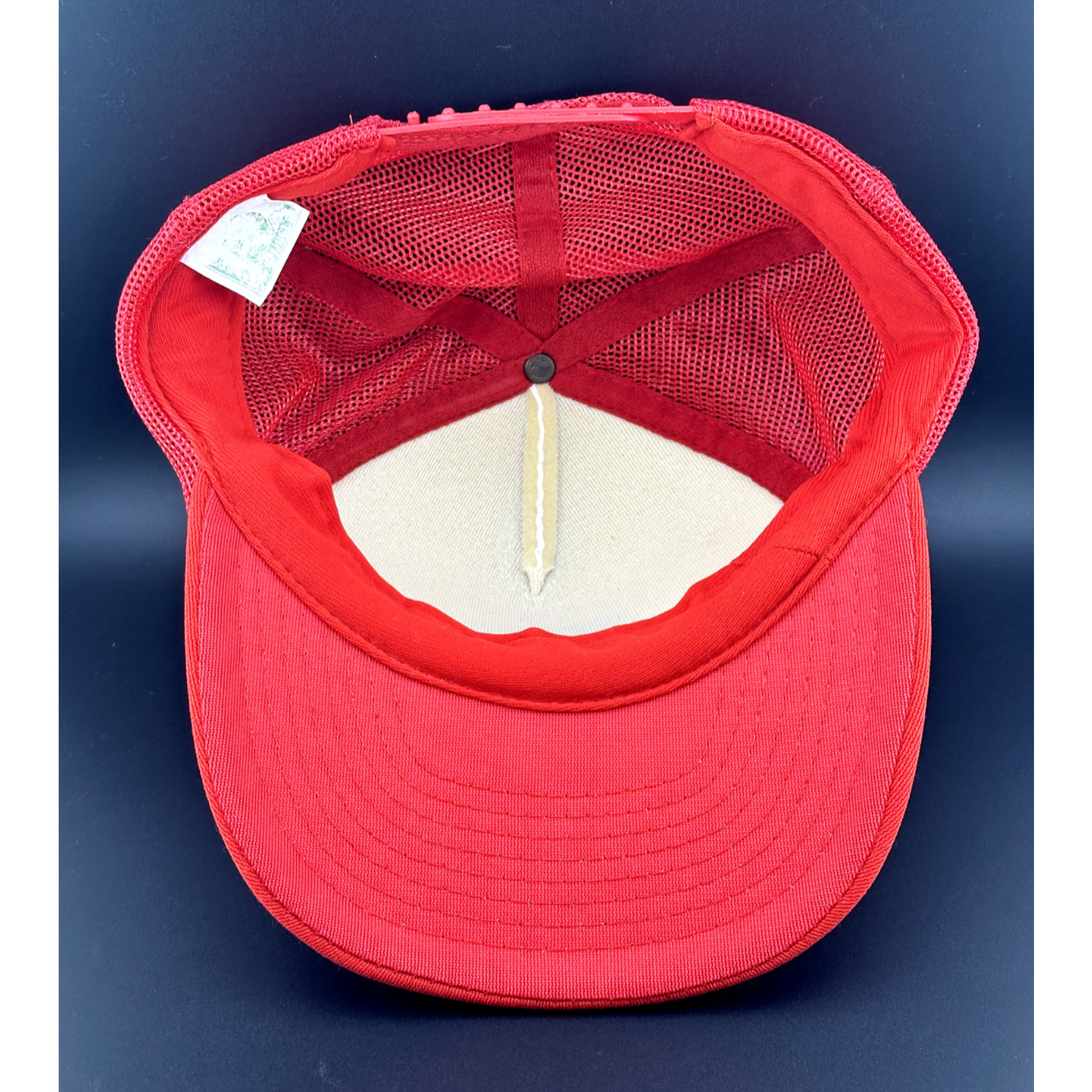 Adult ELECTRONIC SECURITY COMMAND CAP Red White -… - image 5