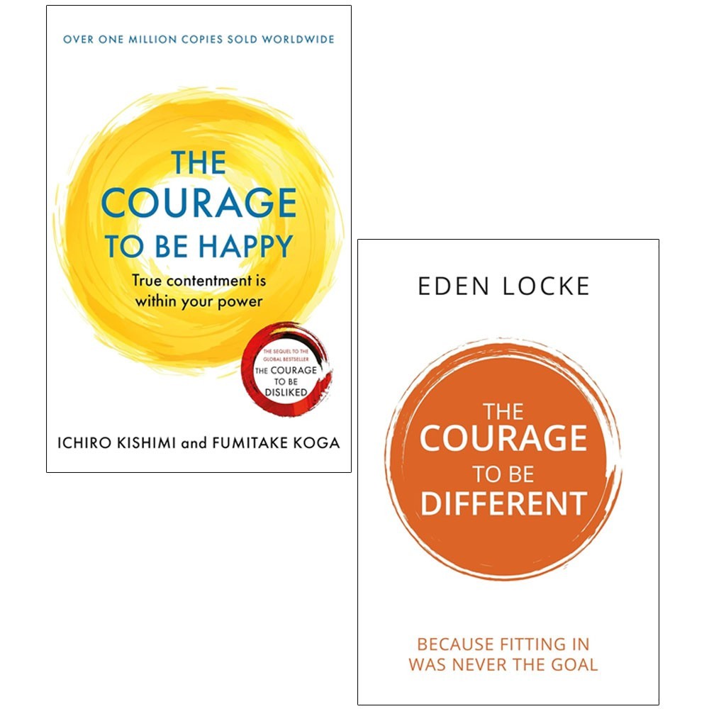 Courage to beHappy Ichiro Kishimi,Courage To Be Different Eden Locke 2 Books Set