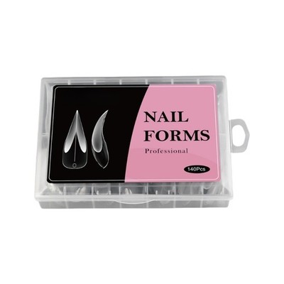 Reusable Acrylic Nail Guides Transparent Overlay Molds Precise Scaling System