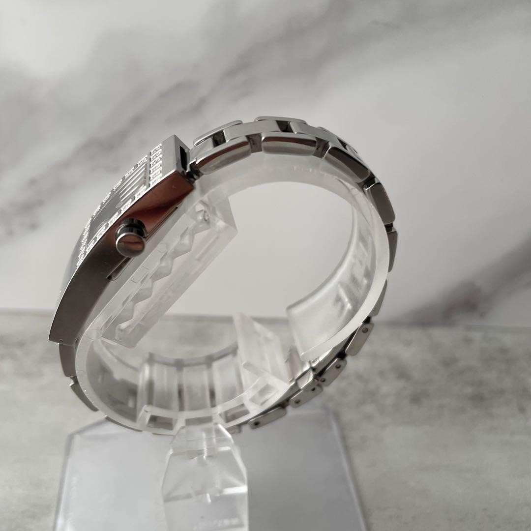 FENDI Watch Rectangular Diamond Case Quartz Silve… - image 2