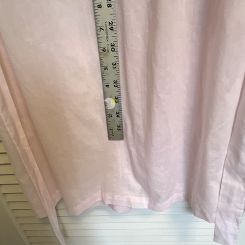 VTG Fantasy Nightwear by Janice Lee Pink Embroidered Satin Collar Robe Small - Picture 6 of 8
