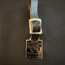 Genuine Durham Smoking Tobacco | Watch Fob | Black Enamel | Vintage