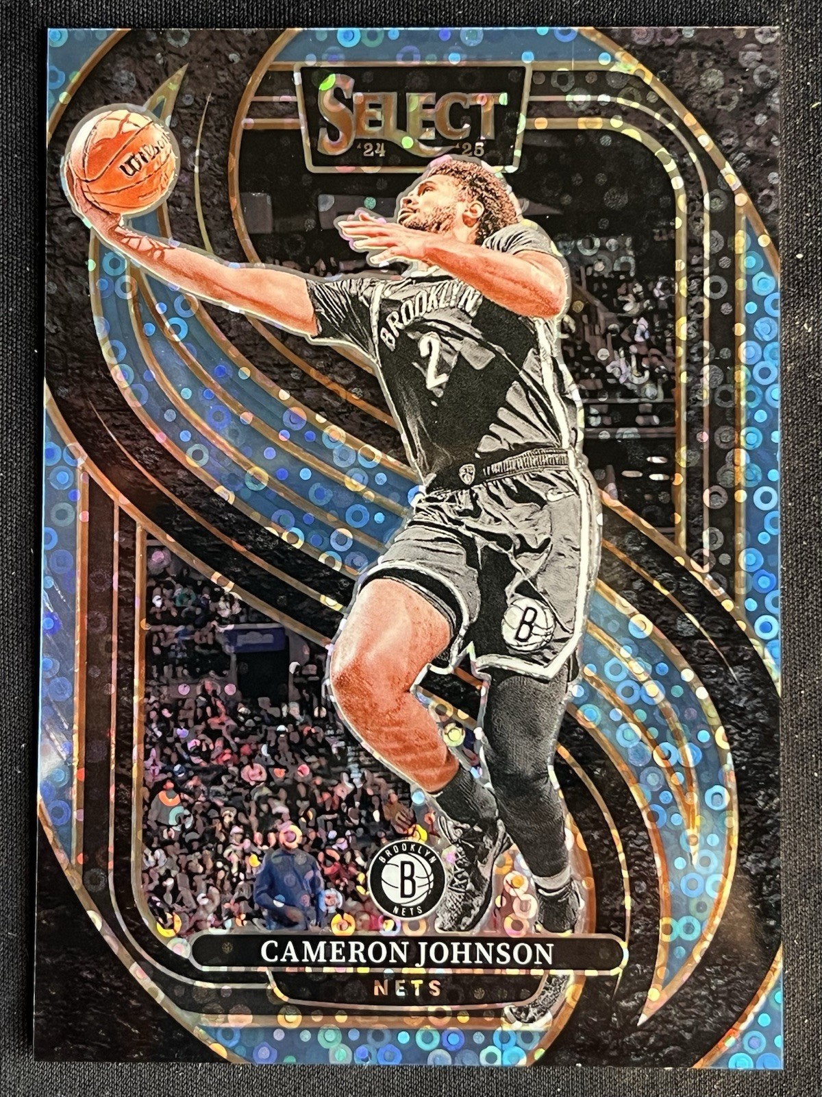 Panini 2024-25 Select Cameron Johnson Nets Blue Disco Prizm Premier  #121 /99
