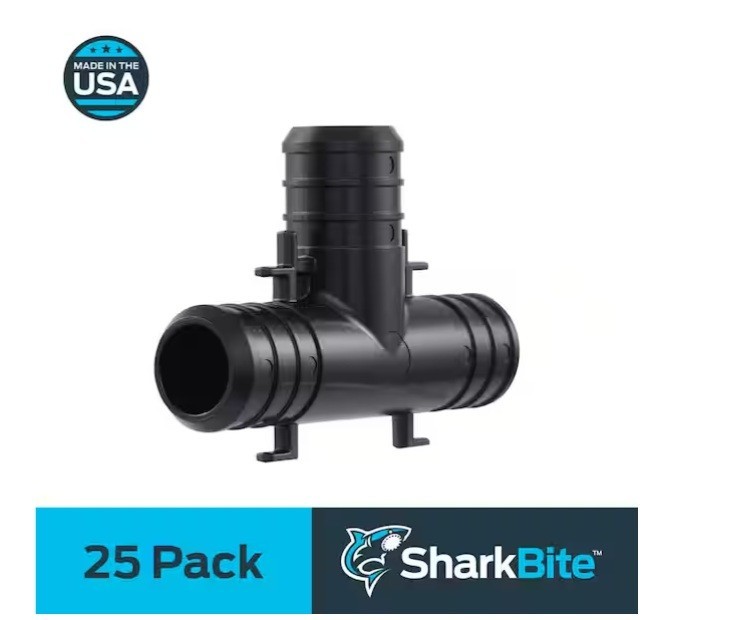 SharkBite UP370 Pex 3/4" x 3/4" x 3/4" Tee ***** 25 Pack *****
