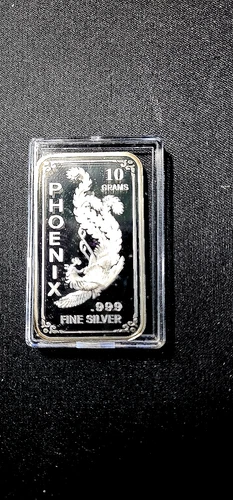 ⭐️10 Gram .999 Fine Silver Bullion Phoenix - In Protective Case