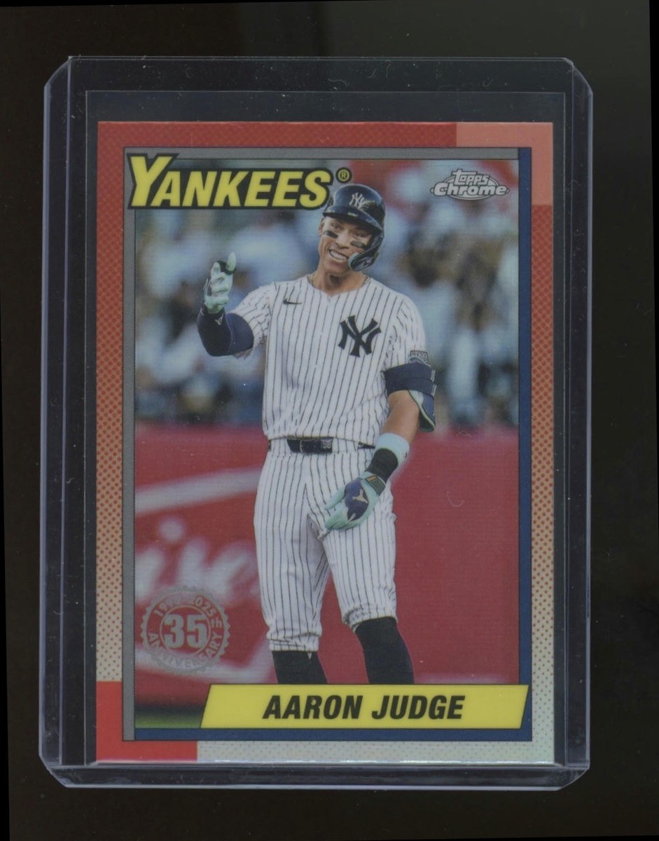 Aaron Judge 2025 Topps Chrome 35th Anniversary Insert Card #90CB