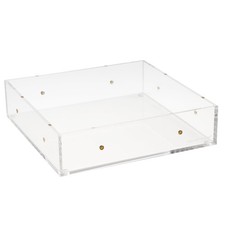 Large Acrylic Drawer Bloc 6x6 Inch Desktop Organization Clear 98144 1 PCS