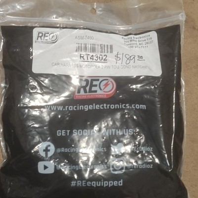 Racing Electronics - Car Harness - 3 Conductor / 2 Pin - Motorola