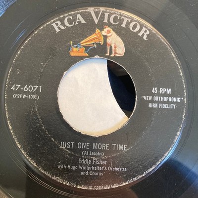 Eddie Fisher - Just One More Time / Take My Love - Used Vinyl Record  - G8100z