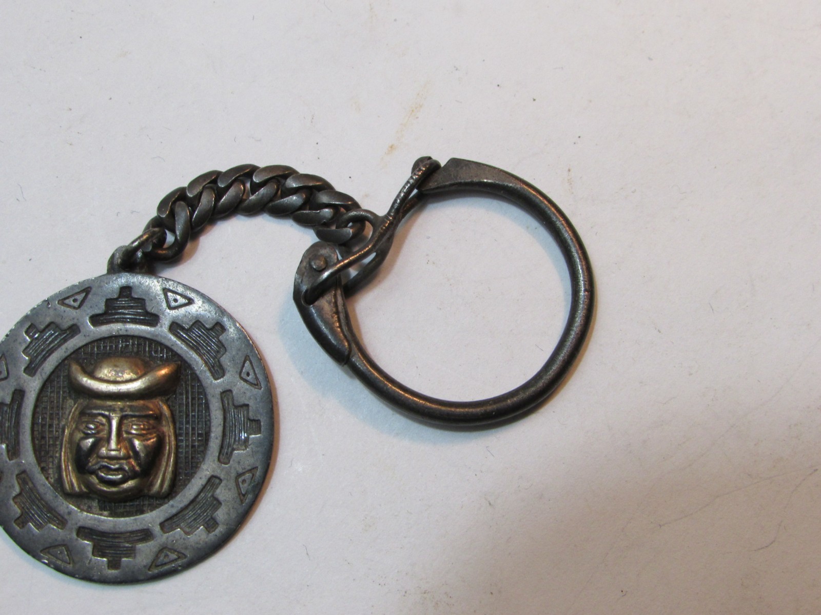 Vtg. 925 Solid Sterling Silver AZTEC Theme Mexico… - image 3