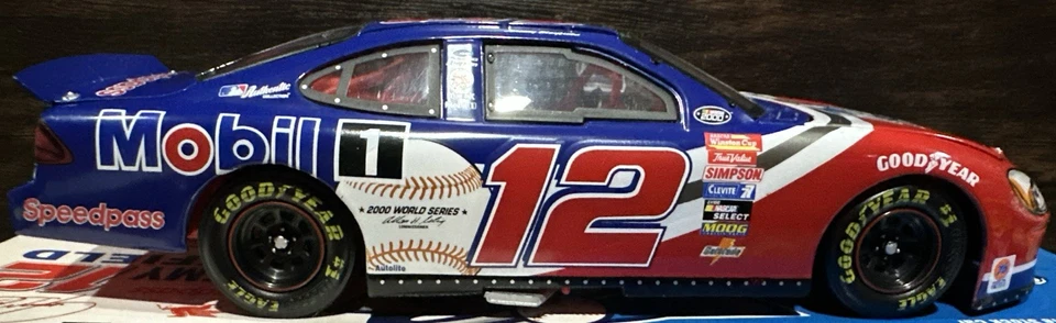 Jeremy Mayfield #12 Mobil 1 MLB Serie Mundial 2000 1/24 Acción Nascar Diecast Foto 4 de 4