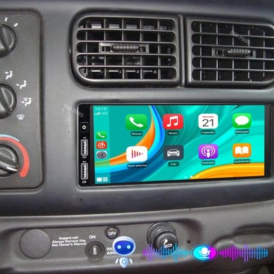 For 1987-2000 Dodge Dakota 7'' Screen Car Radio Wireless CarPlay & Android Auto