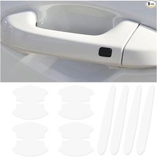 8 PCS Car Door Handle Anti-Scratches Sticker, Self-Adhesive Color: Transparent