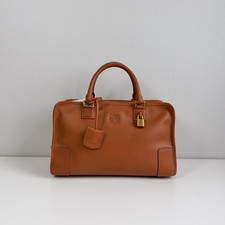 Authentic Loewe Amazona 36 Soft Grained Calfskin Top Handle Bag Caramel eBay AG