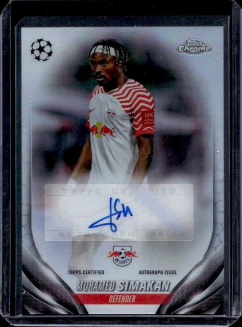 2023-24 Topps Chrome UEFA Mohamed Simakan Auto Autograph #CA-MS Leipzig