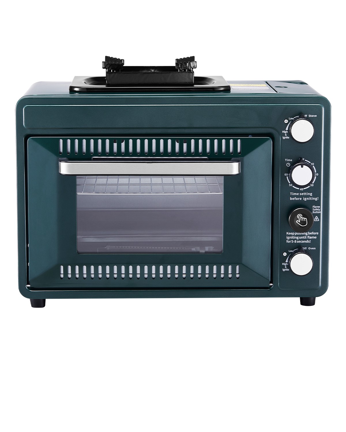 VEVOR Outdoor Oven 2-in-1 Portable Gas Camping Stove Oven Co