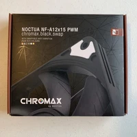 Noctua NF-A12x15 PWM chromax.Black.swap, Premium Quiet Slim Fan, 4-Pin 120x15mm
