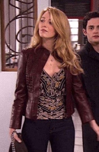 ASO Serena Van Der Woodsen Gossip Girls - DVF 100% Silk Top Sz 6 EUC