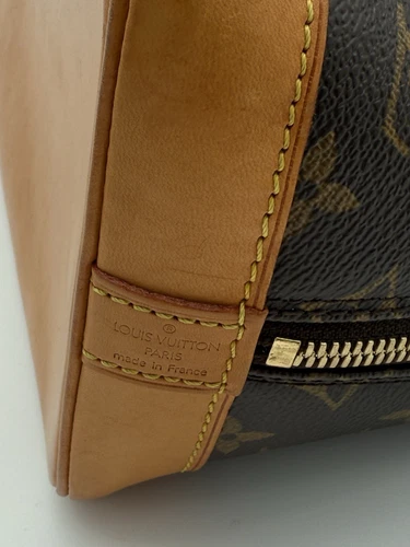 Louis Vuitton Alma Shoulder Bag PM Brown Canvas/Leather - Picture 7 of 23