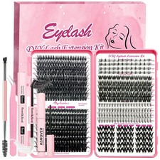 Qiveaory DIY Lash Extension Kit 584 Pcs Indiv...