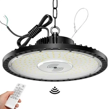 1-10PACK 300W UFO LED High Bay Light with Motion Sensor Smart High Bay LED Light