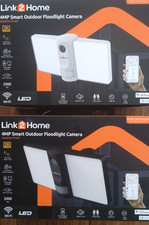 Link2Home WiFi Smart Floodlight with Sensor & Camera Outdoor Security Light