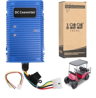 10L0L Golf Cart Voltage Reducer 36V 48V to 12V 30A 350W, Universal DC 