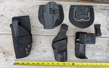 Lot of Gun radio Holsters and platforms Uncle Mikes? KA Blackhawk Dutyman 4111