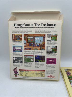 VTG Broderbund The Treehouse Game Floppy Disk Retro PC Game MS-DOS
