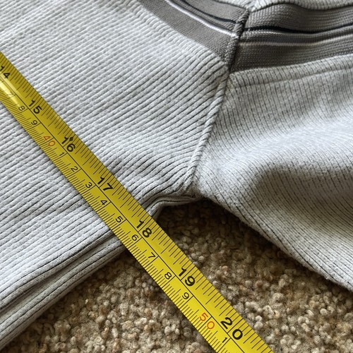 Vintage Y2K Sideout Striped Grey Sweater Long Sleeve Youth M 10-12 Skate Surf - Picture 5 of 6