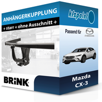 für Mazda CX-3 01.2015-Jetzt Brink AnhäNgerkupplung Starr Neu