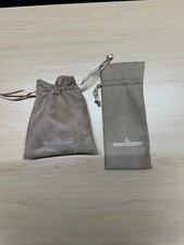 Jaeger-LeCoultre Watch Pouch Set – 2x Suede Travel Pouches – Genuine JLC