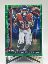 JALEEL MCLAUGHLIN 2025 TOPPS CHROME GREEN LAVA REFRACTOR BRONCOS /99 Q4354