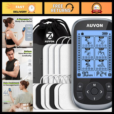 3-in-1 TENS Unit Muscle Stimulator, 40 Levels Adjustable Pain Relief Therapy