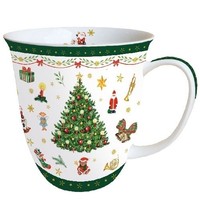 Tasse, Porzellantasse Christmas Evergreen 0,4L Ambiente | Weihnachten