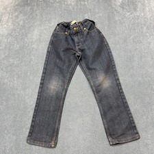 Levi's 511 Straight Jeans Boys 7X Blue Denim Cotton Slim Fit Adjustable Waist