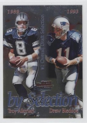 2000 Bowman Chrome By Selection Troy Aikman Drew Bledsoe #B1 HOF n1u