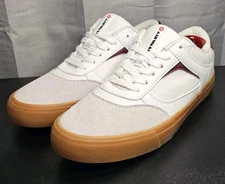 Airwalk Huntington Skate Shoes Mens Size 9 White Beige Suede Gum Bottom