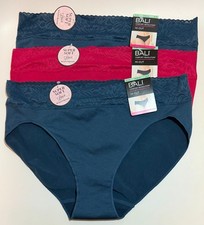 NWT 3 Bali Comfort Revolution DFMLHC Hi Cut Panties Red/Green Size 8/XL